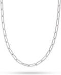 Pori Jewelry Sterling Silver Paperclip Chain Necklaces in 3Mm, 3.5Mm, 4Mm, and 6Mm Sizes, Available in Lengths 16"-36"