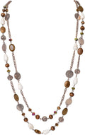 Long Necklaces for Women Trendy, Boho Layered Crystal Beaded Collar Necklaces for Women, Fashion Statement Necklaces Jewelry