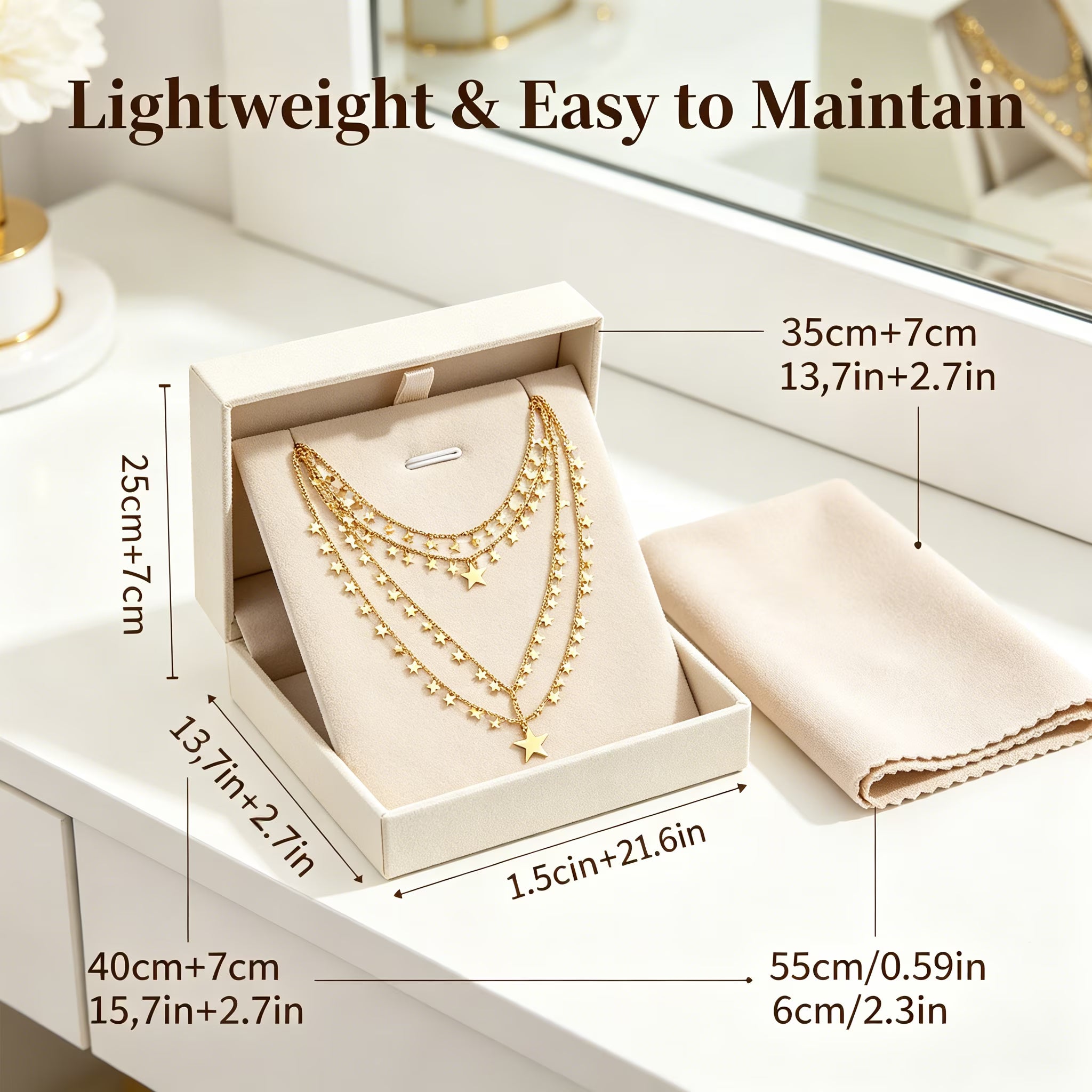 DESIGNICE Womens Jewelry Necklaces Classic Women'S Jewelry Gifts Necklaces Non Tarnish Chain Necklace,Long Necklaces Jewelry Gift