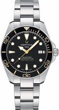 , Mens, DS Action Gent, 40.5, Mm, Steel, Automatic, Powermatic 80, Nivachron, Date, Watch, Black, Steel, C0484071105101
