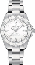 , Mens, DS Action Gent, 40.5, Mm, Steel, Automatic, Powermatic 80, Nivachron, Date, Watch, White, Steel, C0484071101100